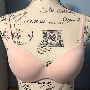 Seamless Pink Bra Victoria Secret 32A add a size push up